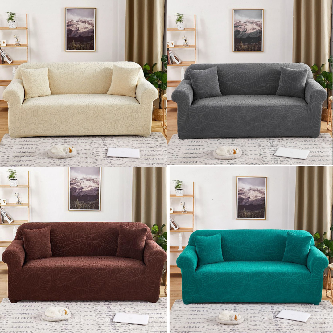 Damask Plain Sofa Covers (3 seater)